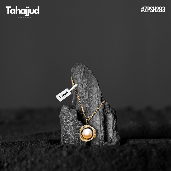ZPSH283 DT Pearl/Curb Chain Pendant