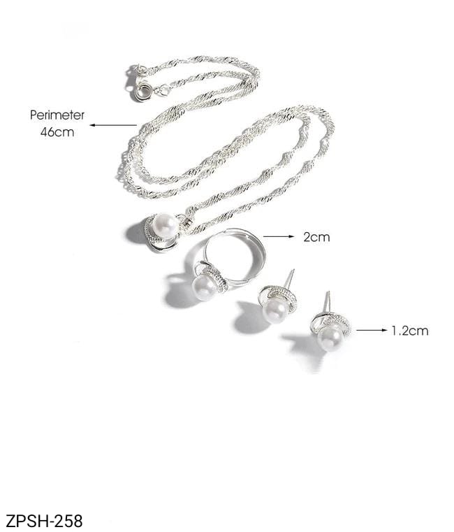 ZPSH258 DT Pearl Pendant Set