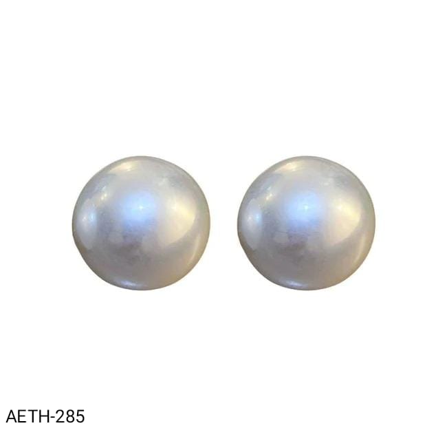 AETH285  Round Stud Tops Pair