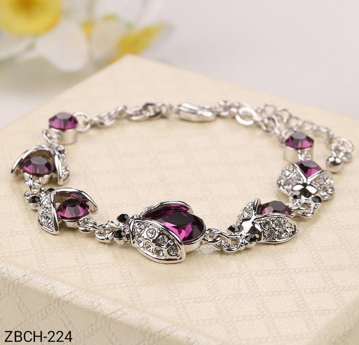 ZBCH224  Rose Hand Bracelet Openable