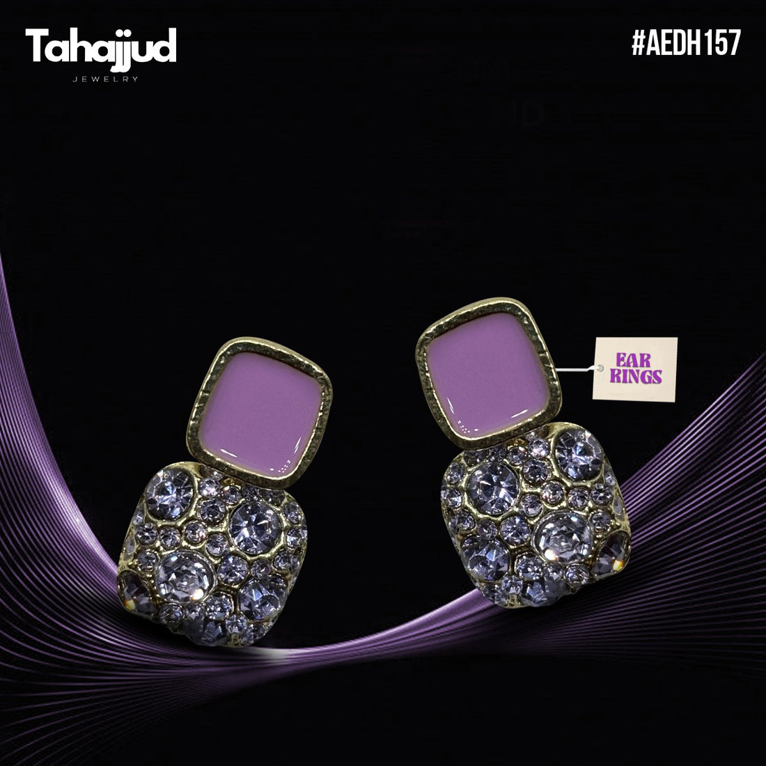 AEDH157  Traditional Teardrop Ear Earrings Pair