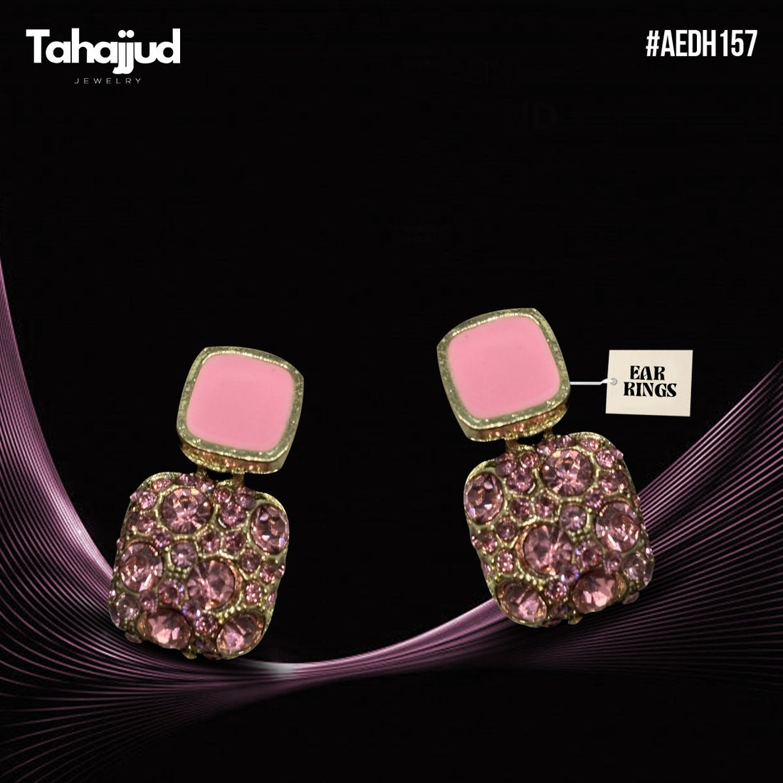 AEDH157  Traditional Teardrop Ear Earrings Pair