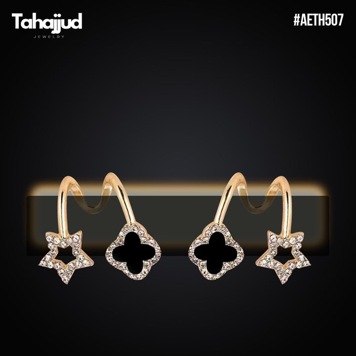AETH507  Clover Stud Tops Pair