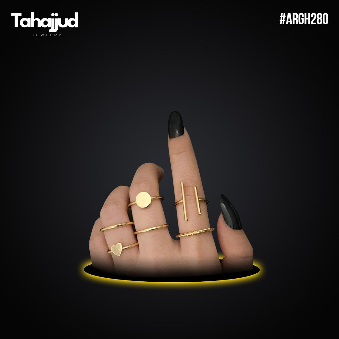 ARGH280  6 Midi Rings