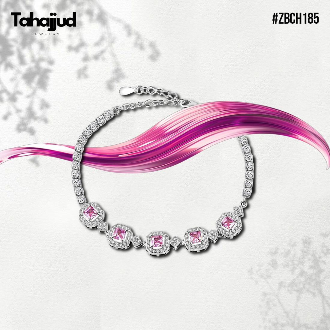 ZBCH185  Square Step Hand Bracelete