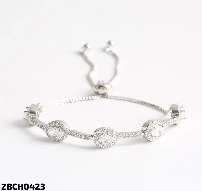 ZBCH0423  Blue Oval Join Bracelet Adjustable